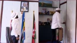 Gatundu South MP Gabriel Kagombe removed President William Ruto's portrait from his office.